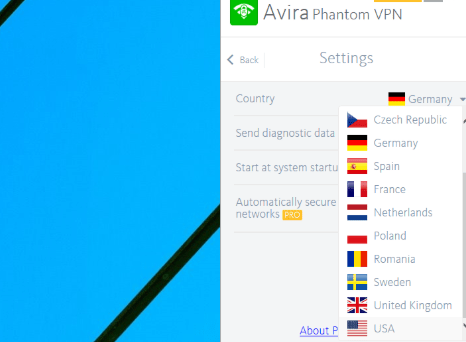 Avira Phantom VPN Chrome